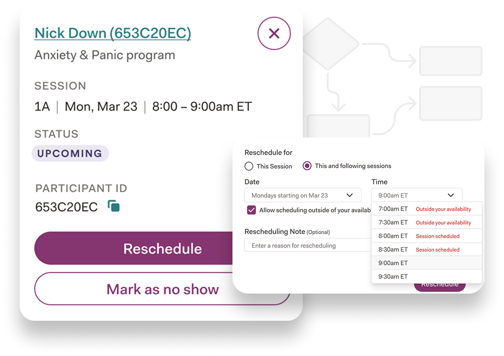 AbleTo scheduling interface